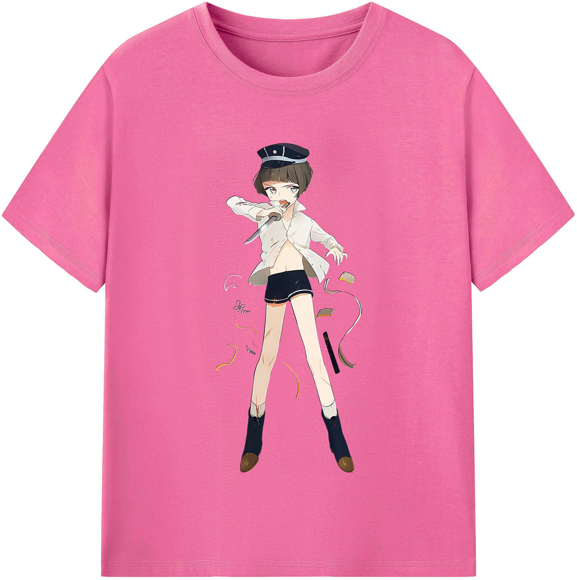 （画像用） 刀剣乱舞 Touken Ranbu レディースカジュアルプリントTシャツ（綿100％）